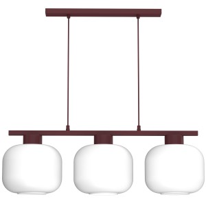 Lampa wisząca Galante burgundy (glass: 2984) 3xE27 /  8016