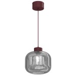 Lampa wisząca Galante burgundy (glass: 2985) 1xE27 /  8128
