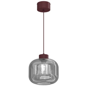Lampa wisząca Galante burgundy (glass: 2985) 1xE27 /  8128