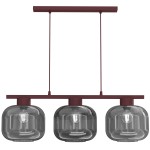 Lampa wisząca Galante burgundy (glass: 2985) 3xE27 /  8130