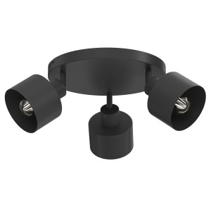 Lampa sufitowa Parkla black 3xE27 / 8774