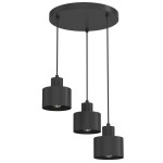Lampa wisząca Parkla black 3xE27 / 8777