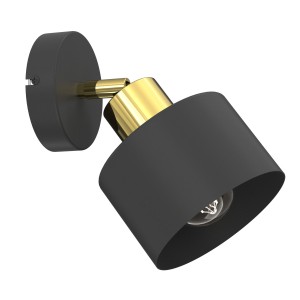 Lampa kinkiet-spot Parkla black/gold 1xE27 / 8779