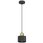 Lampa wisząca Parkla black/gold 1xE27 / 8782