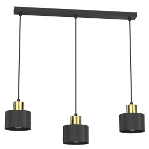 Lampa wisząca Parkla black/gold 3xE27 / 8784