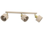 Lampa sufitowa Parkla beige/gold 3xE27 / 8793