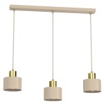 Lampa wisząca Parkla beige/gold 3xE27 / 8796