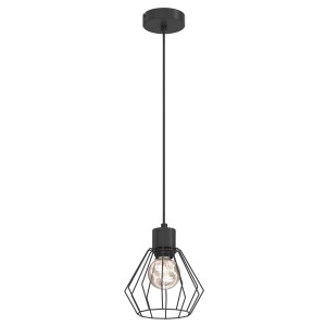 Lampa wisząca Parkla basket black 1xE27 / 8833