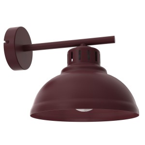 Lampa kinkiet Sven burgundy 1xE27 /  8871