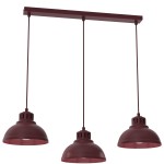 Lampa wisząca Sven burgundy 3xE27 /  8884
