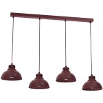 Lampa wisząca Sven burgundy 4xE27 /  8885