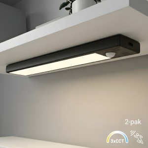 Lampka Podszafkowa Viro 3CCT 20cm Czarny Dwupak