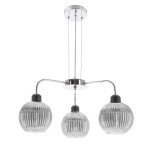 VERTON lampa wisząca chromowy 3x40W E27 klosz chromowy