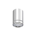 Tuba lampa sufitowa chromowy 1x15W GU10 7/11 z ringiem akrylowym