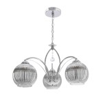 SIERRA lampa wisząca chromowy 3x40W E27 klosz chromowy