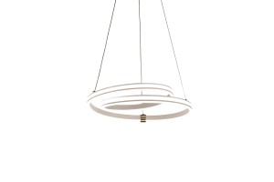 SANTA lampa wisząca złoty 32W LED 3000, 4000, 6500K maskownica biały