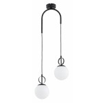 LAMPA WISZĄCA MORENA CZARNA & BIAŁA 2xE14 /  62661