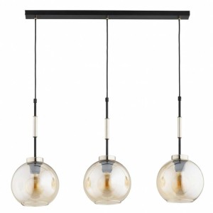 LAMPA WISZĄCA ALFA VERONE CZARNA & ZŁOTA 3xE27 /  62649