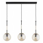 LAMPA WISZĄCA ALFA VERONE CZARNA & ZŁOTA 3xE14 /  62648