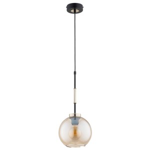 LAMPA WISZĄCA ALFA VERONE CZARNA & ZŁOTA 1xE27 /  61664