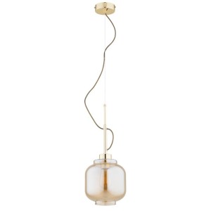 LAMPA WISZĄCA ALFA LEXA ZŁOTA 1xE27 /  61579