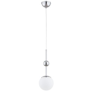 LAMPA WISZĄCA ALFA FIORO SREBRNA & BIAŁA 1xE14 / 61654