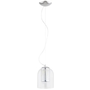 LAMPA WISZĄCA ALFA ASINE SREBRNA 1xE27 / 61658
