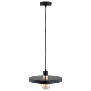 LAMPA WISZĄCA ALFA LITO CZARNA & ZŁOTA 1xE27 / 61611