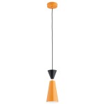 LAMPA WISZĄCA ALFA ENTORI POMARAŃCZOWA & CZARNA 1xE27 / 61598