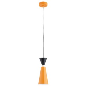 LAMPA WISZĄCA ALFA ENTORI POMARAŃCZOWA & CZARNA 1xE27 / 61598