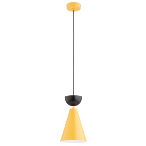 LAMPA WISZĄCA ALFA ENTORI ŻÓŁTA & CZARNA 1xE27 / 61601