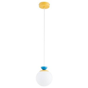 LAMPA WISZĄCA ALFA HITOMI ŻÓŁTA & NIEBIESKA 1xE14 / 61642