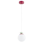 LAMPA WISZĄCA ALFA HITOMI BORDOWA & ZIELONA 1xE14 / 61639