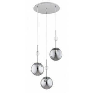 LAMPA WISZĄCA ALFA ARVENA SREBRNA 3xE14 / 62641