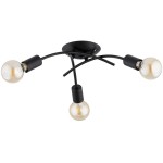 LAMPA SUFITOWA ALFA TORIZO CZARNA 3xE27 / 62635
