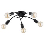 LAMPA SUFITOWA ALFA TORIZO CZARNA 5xE27 / 63426