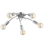 LAMPA SUFITOWA ALFA TORIZO SREBRNA 5xE27 / 63427