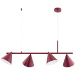 LAMPA WISZĄCA ALFA ZELTA MIDI BORDOWA 4xE27 /  63422