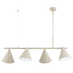 LAMPA WISZĄCA ALFA ZELTA MAXI BEŻOWA 4xE27 /  63421