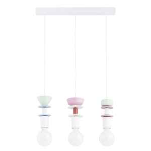 LAMPA WISZĄCA ALFA LUMIO PRO WIELOKOLOROWA 3xE27 /  62611