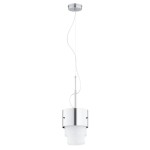 LAMPA WISZĄCA ALFA TRI-STAR SREBRNA BIAŁA 1xE27  / 61580