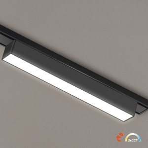 Slim Magnetic Track Czarny 23cm 10W LED Tuya CCT 48V