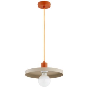LAMPA WISZĄCA ALFA LITO BEŻOWA & POMARAŃCZOWA 1xE27 / 61537