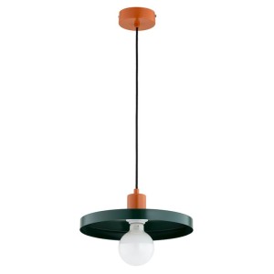 LAMPA WISZĄCA ALFA LITO ZIELONA & CEGLASTA 1xE27 / 61536