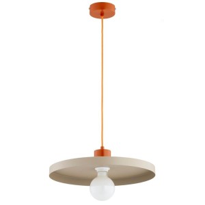 LAMPA WISZĄCA ALFA ETERI BEŻOWA & POMARAŃCZOWA 1xE27 / 61532