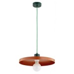 LAMPA WISZĄCA ALFA ETERI POMARAŃCZOWA & ZIELONA 1xE27  / 61530