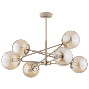 LAMPA SUFITOWA ALFA SAGITO MIX BEŻOWA 6xE14 / 63405