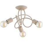 LAMPA SUFITOWA ALFA HOSSA BEŻOWA 3xE27 /  62605