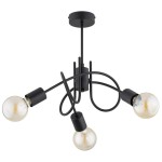 LAMPA SUFITOWA ALFA MIKA CZARNA 3xE27 /  62600