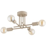 LAMPA SUFITOWA ALFA DAKAR PRO BEŻOWA 4xE27 /  63401
